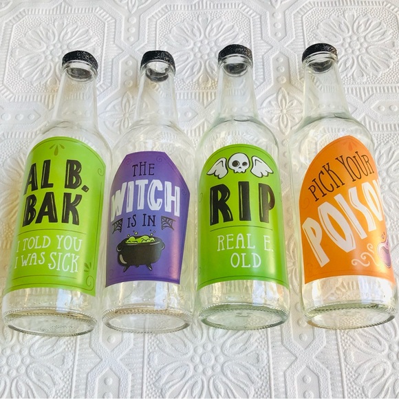 Halloween Decor Bottles 4 pc - Picture 9 of 13